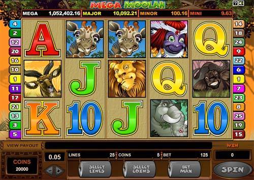 Mega Moolah screenshot