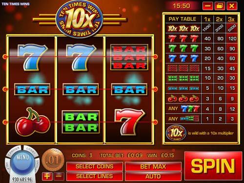 Ten Times Wins screenshot
