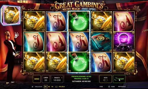 The Great Gambinis Night Magic game is not yet available for fun play. The Great Gambinis Night Magic game is not yet available for fun play.