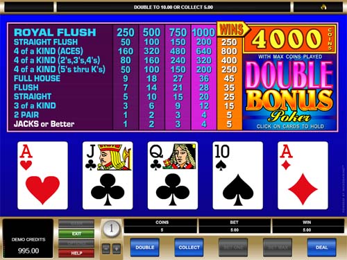 Double Bonus Poker screenshot